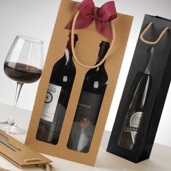 Shopper portabottiglia con...