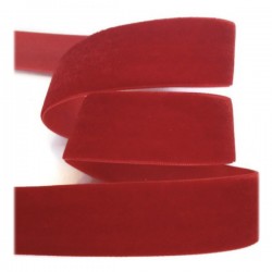 Nastro velluto rosso H100mm...
