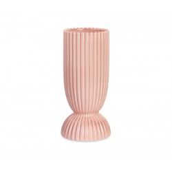 Vaso a righe rosa