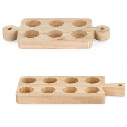 Vassoio portauova in legno
