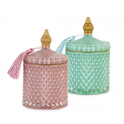 Potiche con candela e nappa...