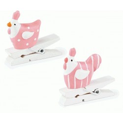 Mollette Galline Pasqua -...