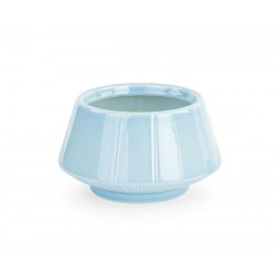 Vaso in ceramica azzurro