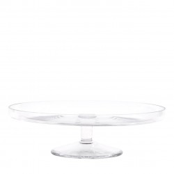 Alzata in vetro trasparente