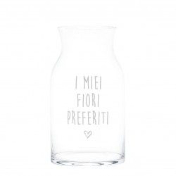 Vaso in vetro i miei fiori...
