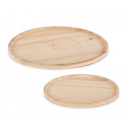 Vassoi di legno - Set di 2
