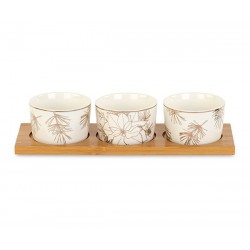 Vassoio con 3 ciotole...
