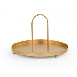 Vassoio oro in metallo con...