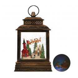 Lanterna con Babbo Natale e...
