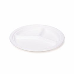 Piatto 3 scomparti in polpa...