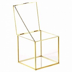 Teca in vetro cubica 8x8 cm