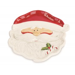 Piatto a forma di Babbo Natale