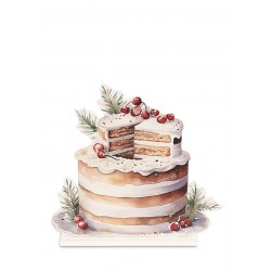 Torta di Natale in legno