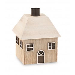 Portacandela casetta naturale