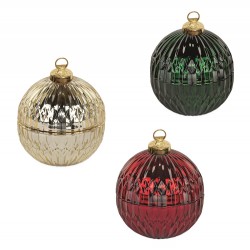 Pallina colorata con candela