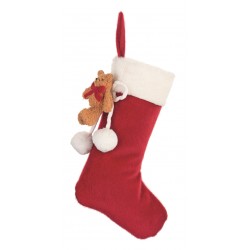 Calza di Natale con orsetto