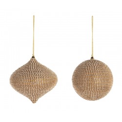 Pallina oro con cristalli...