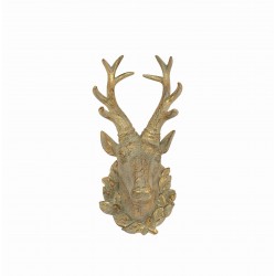 Testa di renna oro da muro
