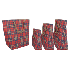 Shopper cuba tartan Natale...