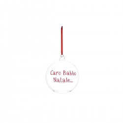 Pallina in vetro caro Babbo...