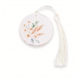 Tondo camomilla con nappa