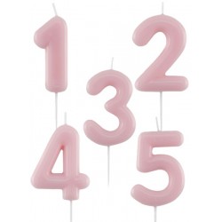 Candela numerata glossy rosa