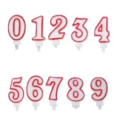 Candela numerata con sostegno