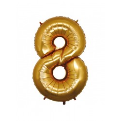 Palloncino numero 8 oro
