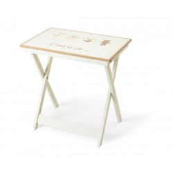 Tavolino in legno pieghevole