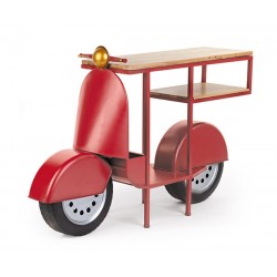 Scooter rosso in metallo...