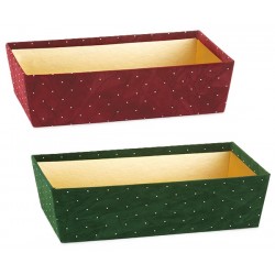 Vassoio in velluto con strass