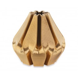 Vaso con intrecci oro