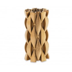 Vaso con intrecci oro