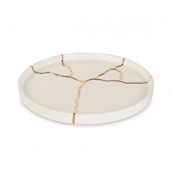 Vassoio rotondo kintsugi
