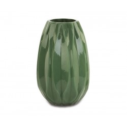 Vaso in vetro verde scuro...