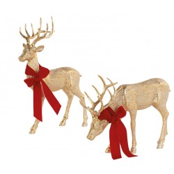 Statua piccola di cervo oro...