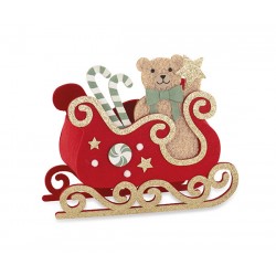 Slitta contenitore con orsetto