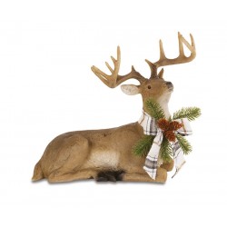 Statua cervo disteso con...