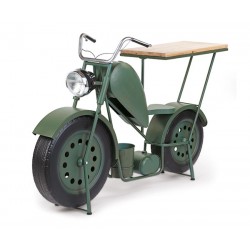 Moto verde in metallo con...