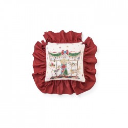 Cuscino per sedia con balze...