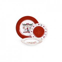 Set di 18 piatti natalizi...