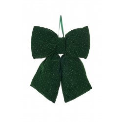 Fiocco in velluto verde con...