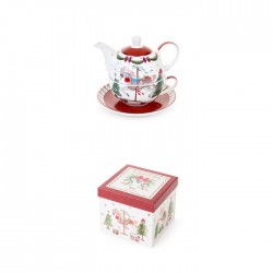 Tazza e teiera con scatola...