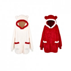 Felpa con cappuccio e...