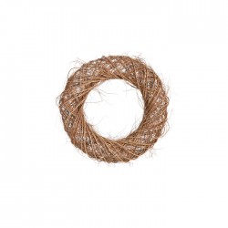 Corona in vimini naturale