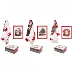 Plaid con scatola natalizia