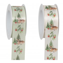 Nastro raso con cerbiatto e...