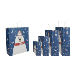 Shopper Christmas bear - 25pz