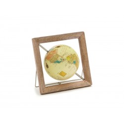 Mappamondo con cornice in...