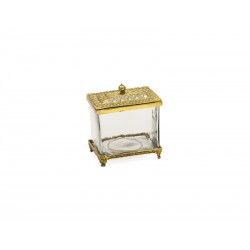 Barattolo quadrato in vetro...